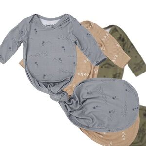 New! Brave little ones knotted gown bundle